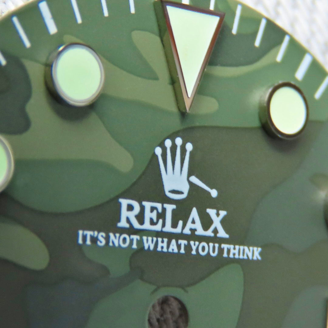 Dial Maker - Relax Dial Green Camou Dial for seiko mod