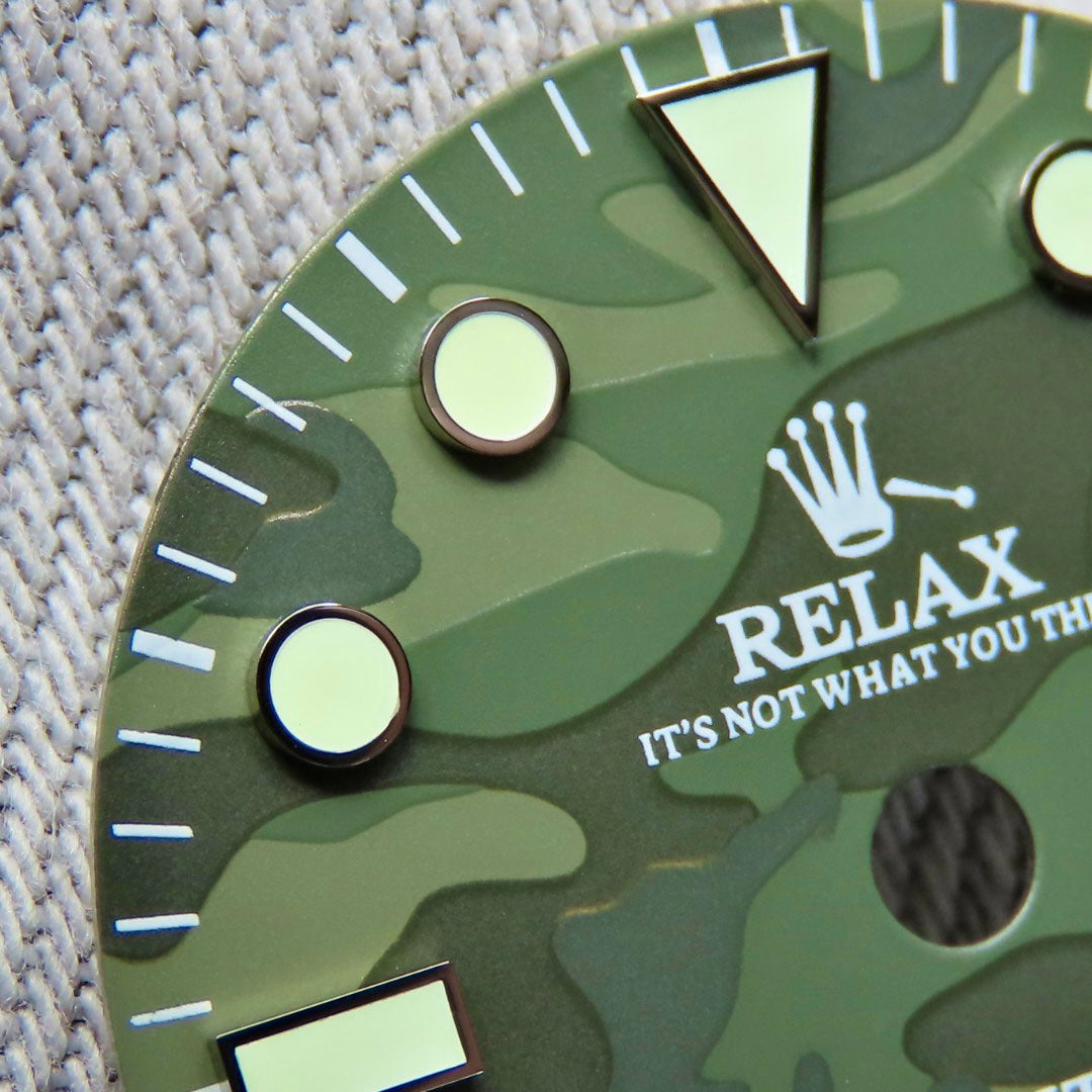 Dial Maker - Relax Dial Green Camou Dial for seiko mod