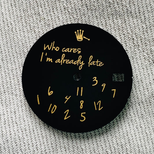 Dial Maker - Relax Matte Black with gold Dial