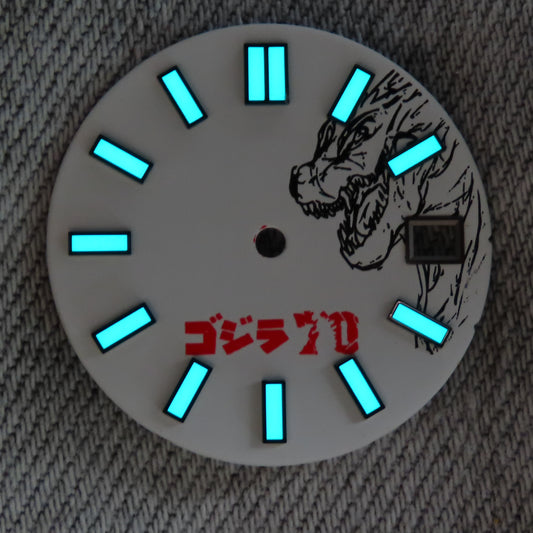 Dial maker - Matte White Godzilla Dial date only