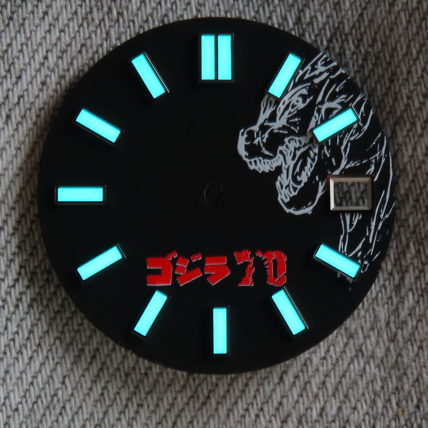 Dial maker - Matte Black Godzilla Dial date only