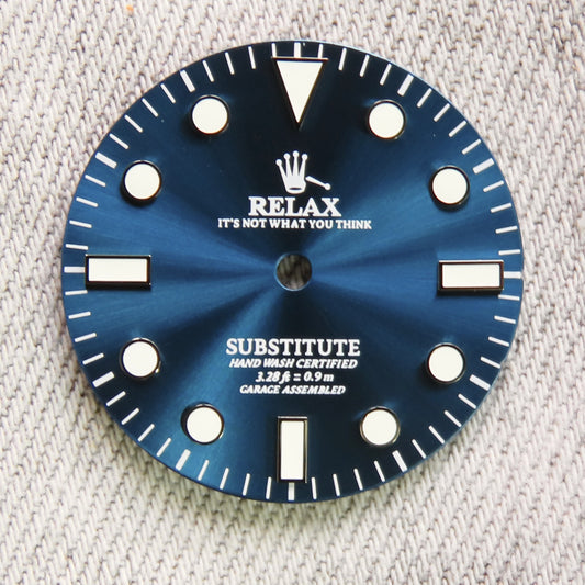 Dial Maker - Sunburst Blue Relax Dial NO DATE