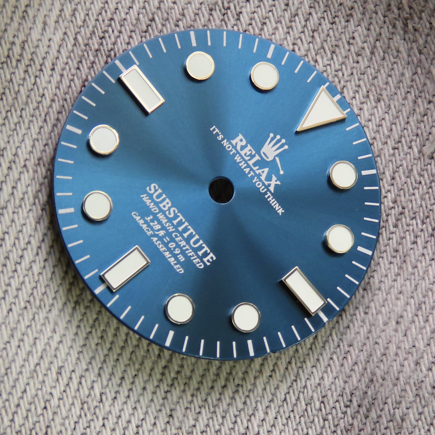 Dial Maker - Sunburst Blue Relax Dial NO DATE