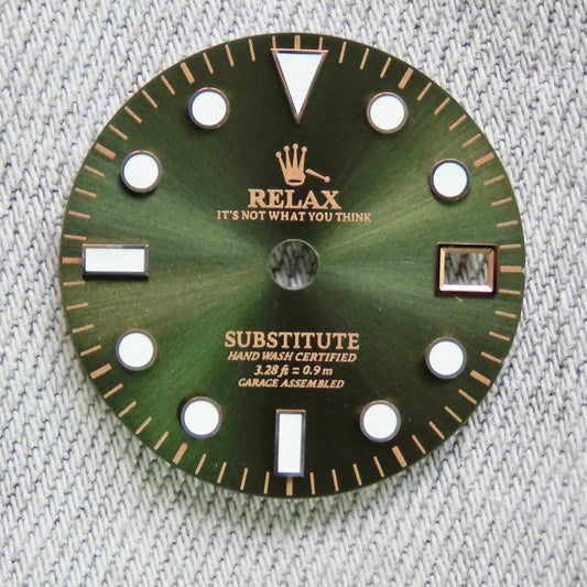 Dial Maker - NH34 GMT Sunburst Green with Rose Gold Relax Dial