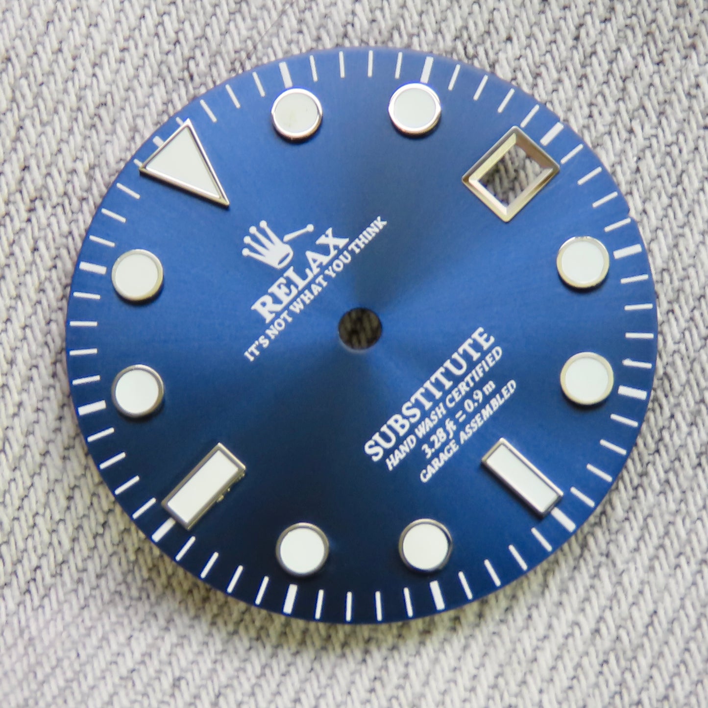 Dial Maker - Sunburst Blue Relax Dial