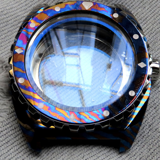 Dial Maker - X-DM0124 Ti-Damascus Case For 2824 movement