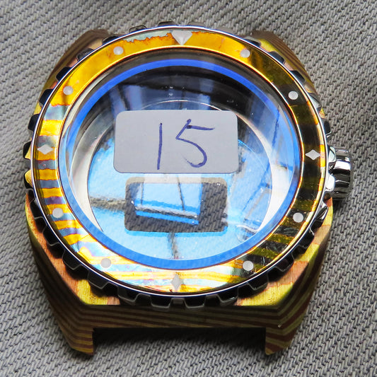 Dial Maker - X-DM0124 Brass & Copper-Damascus Case For 2824 movement