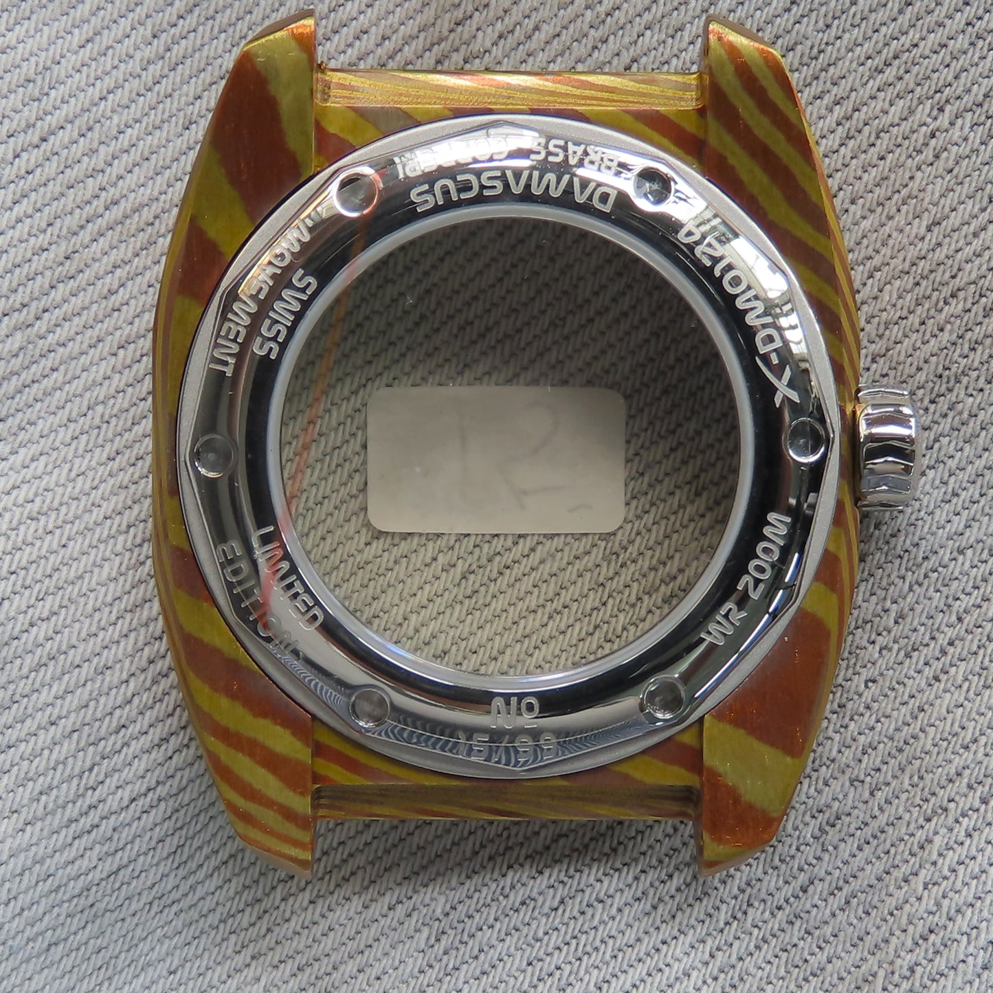 Dial Maker - X-DM0124 Brass & Copper-Damascus Case For 2824 movement