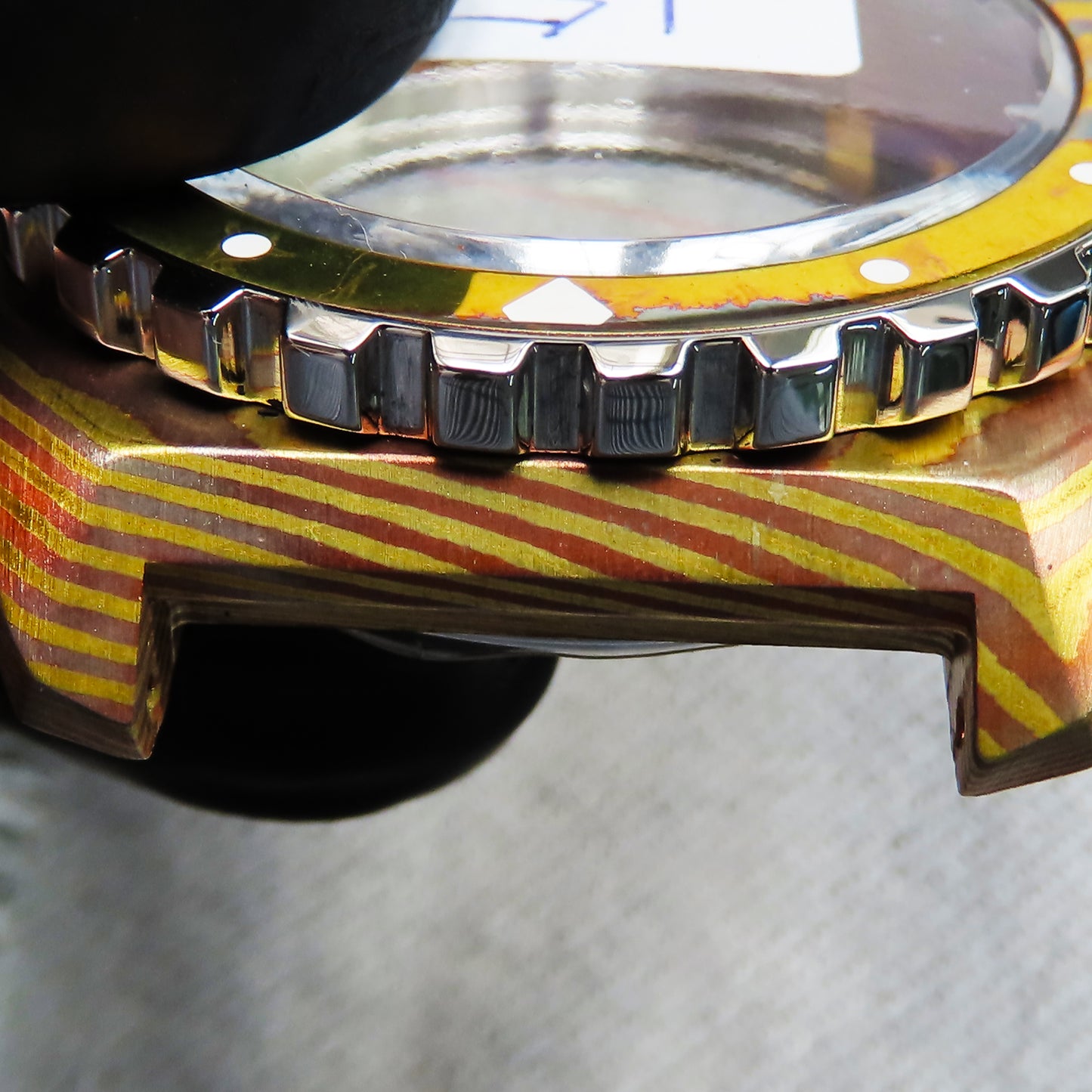 Dial Maker - X-DM0124 Brass & Copper-Damascus Case For 2824 movement