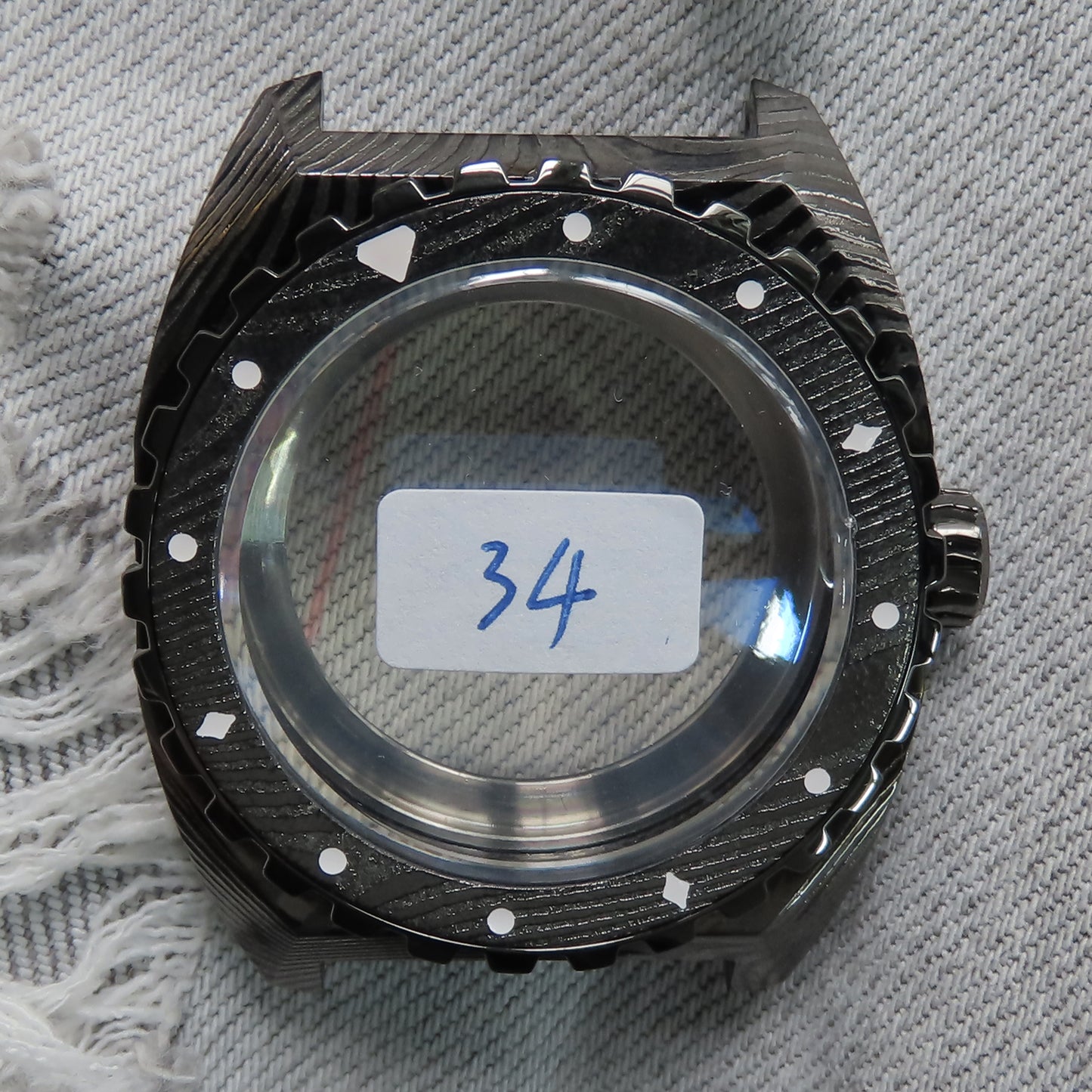 Dial Maker - X-DM0124 Stainless steel Damascus Case For 2824 movement