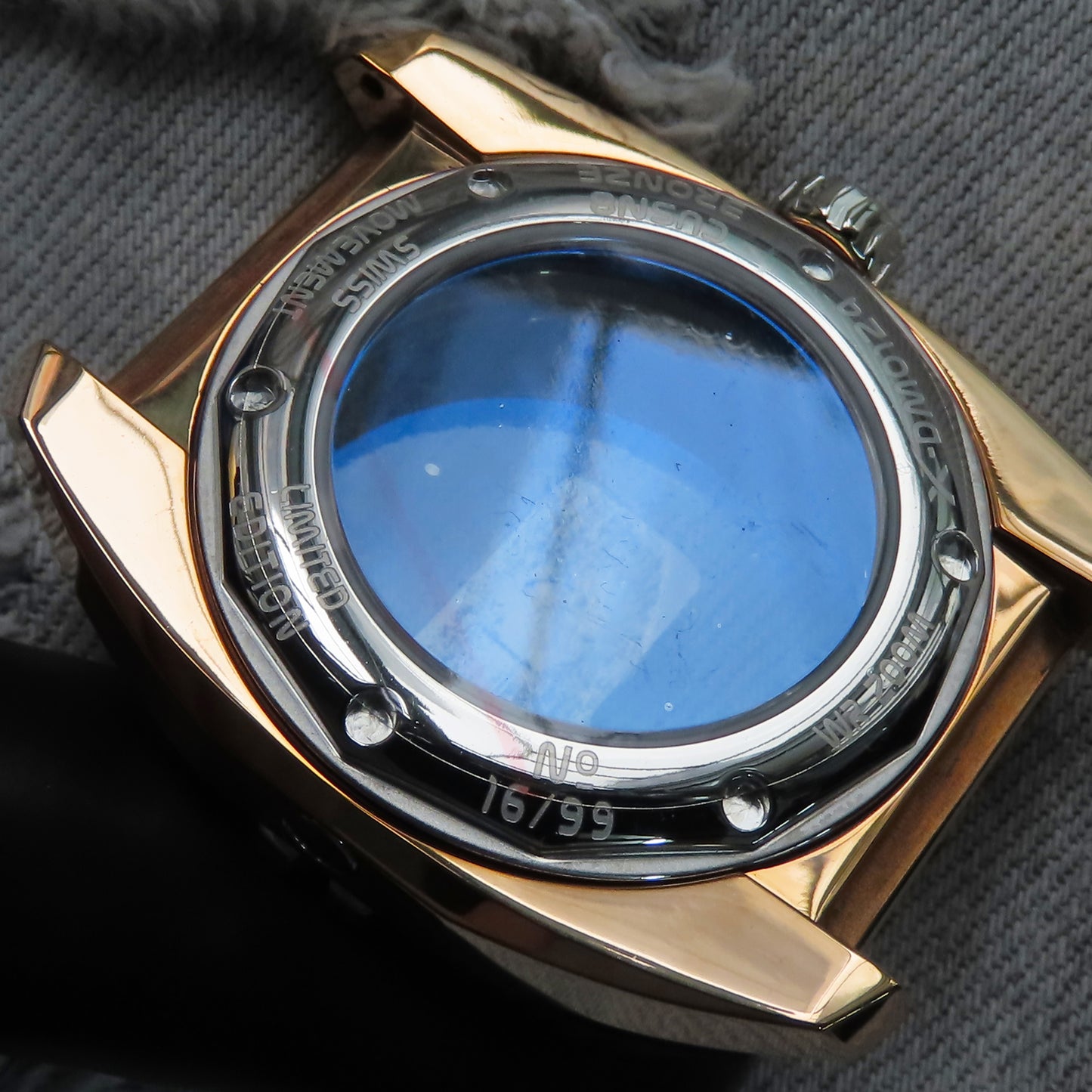 Dial Maker - X-DM0124 Bronze Cusn8 Case For 2824 movement