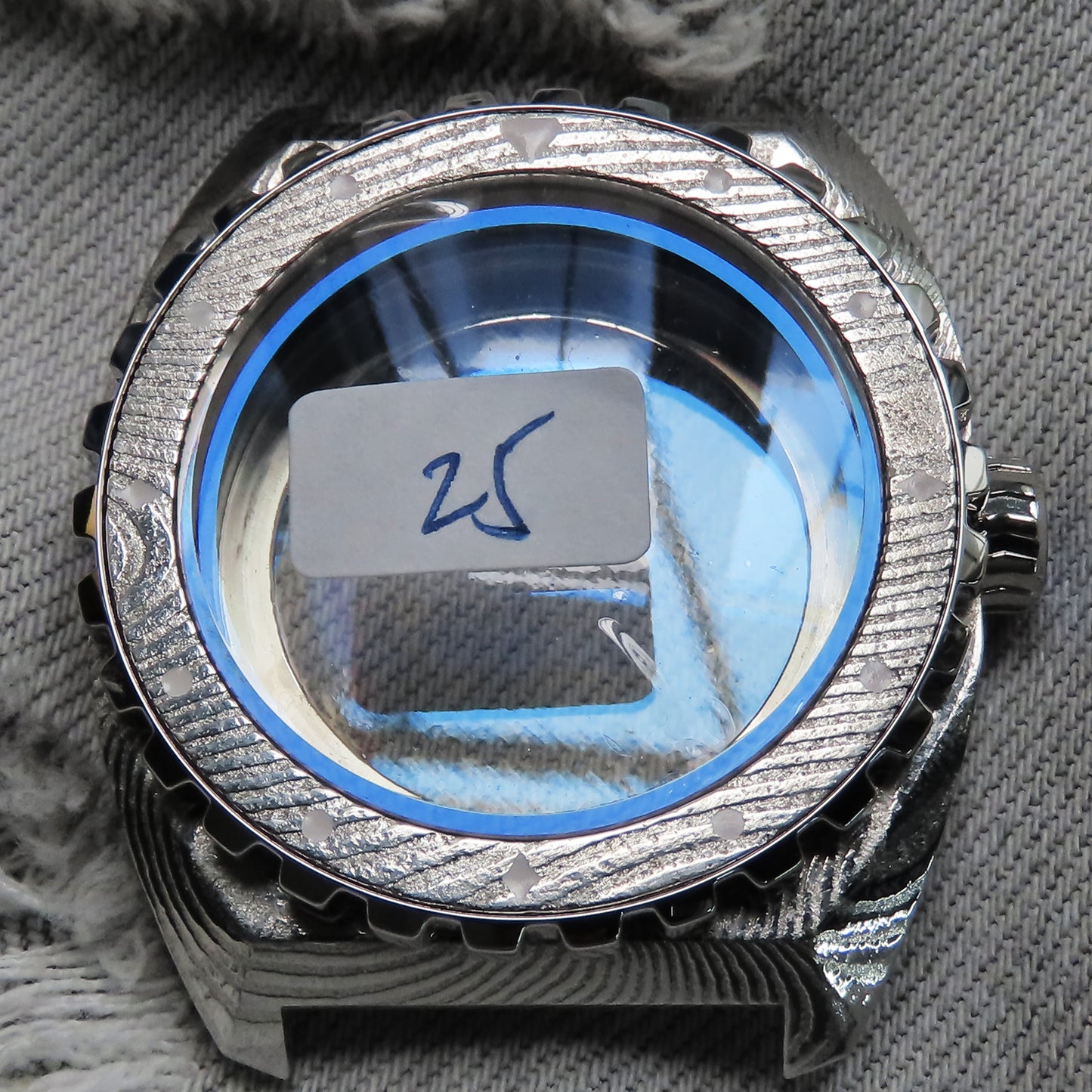 Dial Maker - X-DM0124 Stainless Steel Damascus Case For 2824 movement
