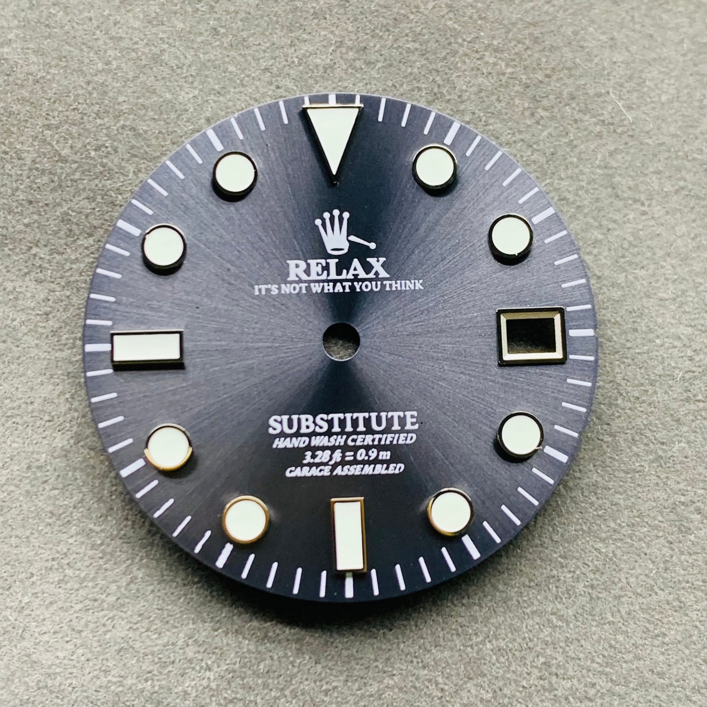 Dial Maker - Sunburst Grey Relax Dial