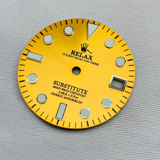 Dial Maker - Sunburst Yellow Relax Dial