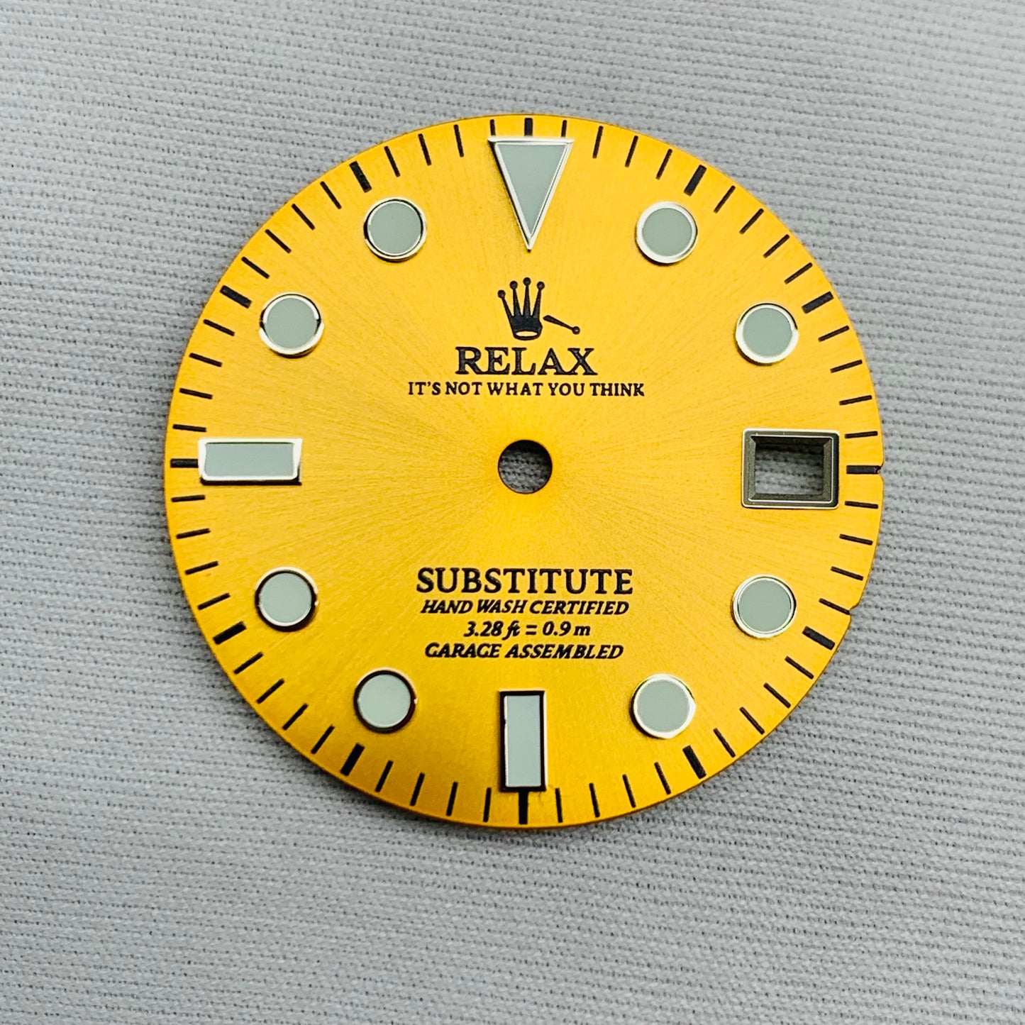 Dial Maker - Sunburst Yellow Relax Dial