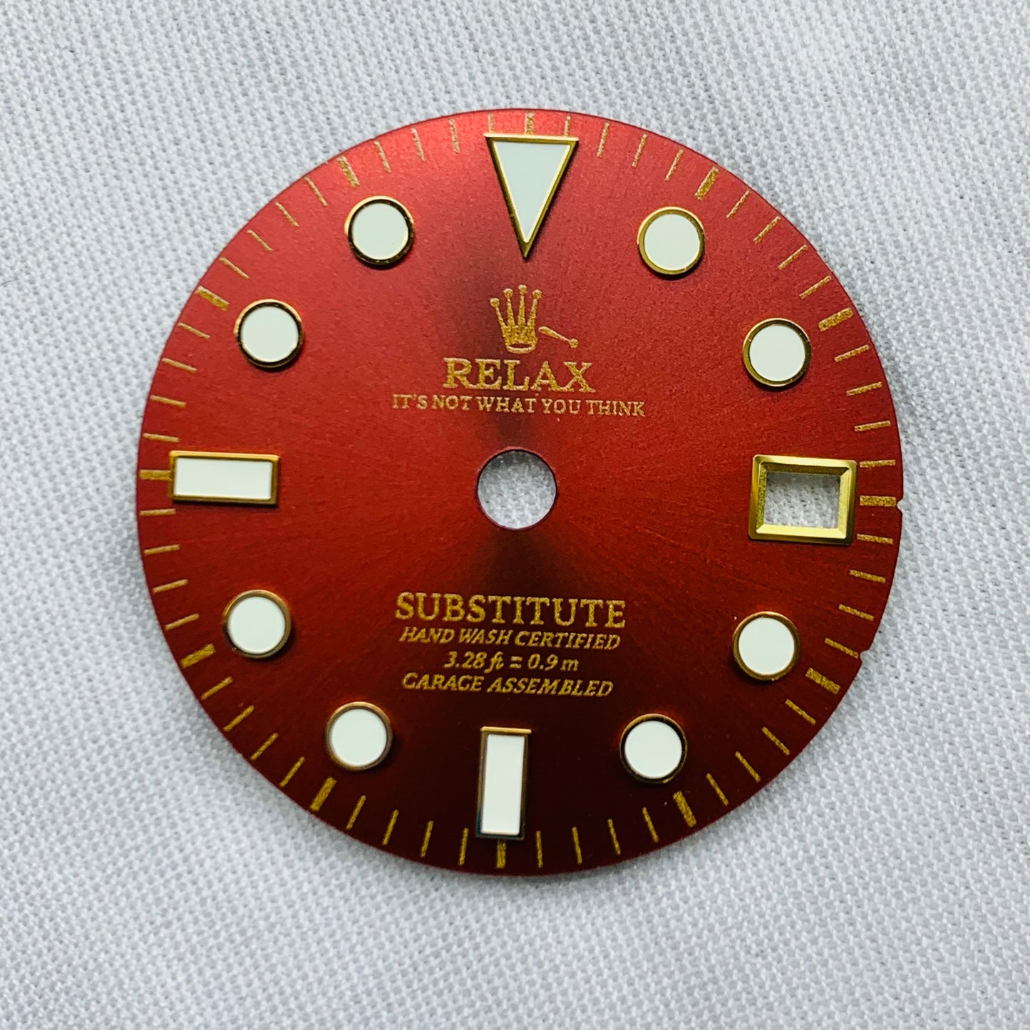 Dial Maker - NH34 GMT Red Sunburst Relax Dial