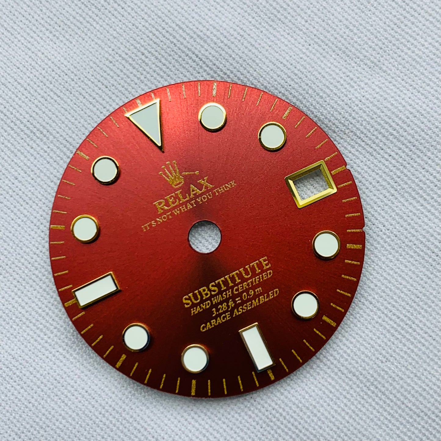 Dial Maker - NH34 GMT Red Sunburst Relax Dial