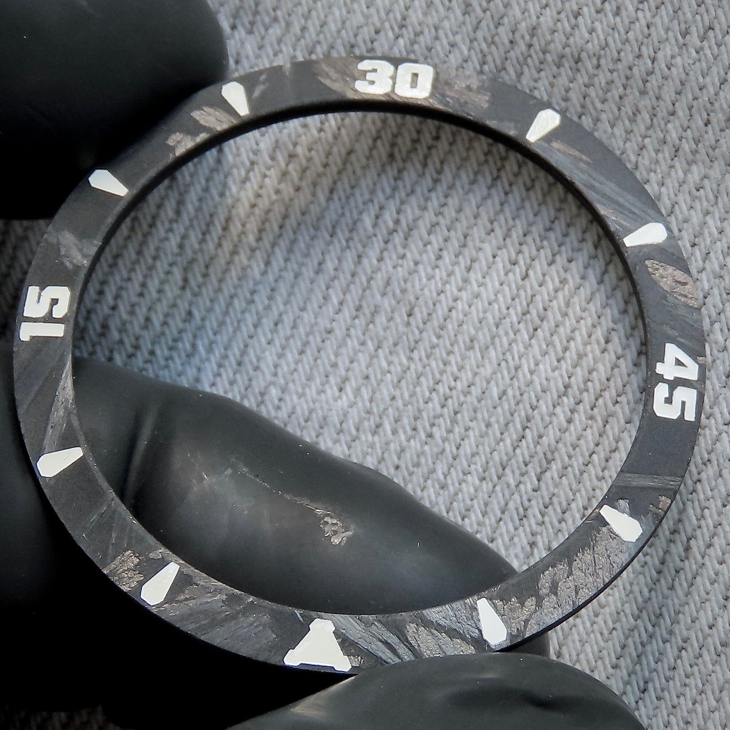 Dial Maker - Sloped Forge Carbon Bezel Insert for Seiko MOD