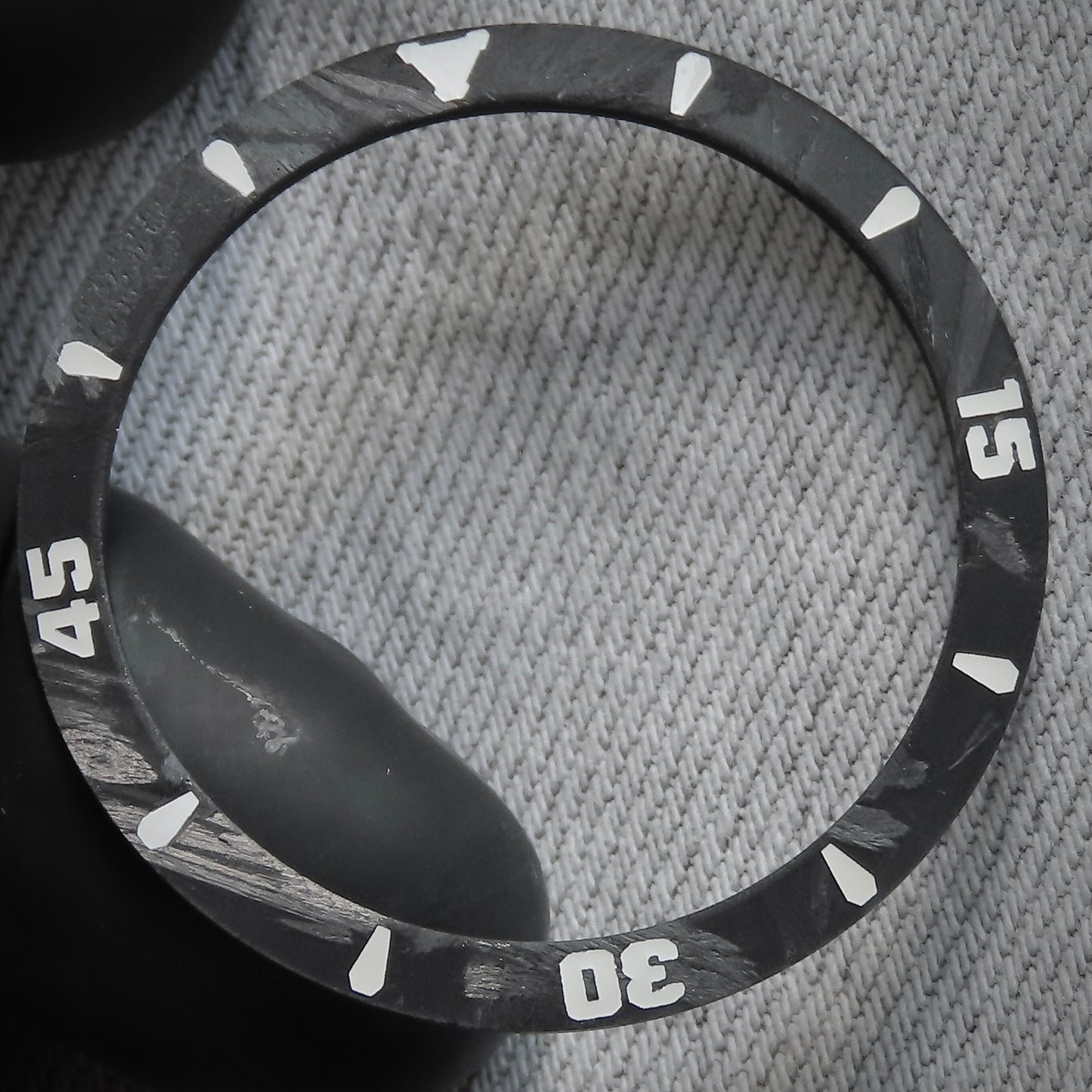 Dial Maker - Sloped Forge Carbon Bezel Insert for Seiko MOD