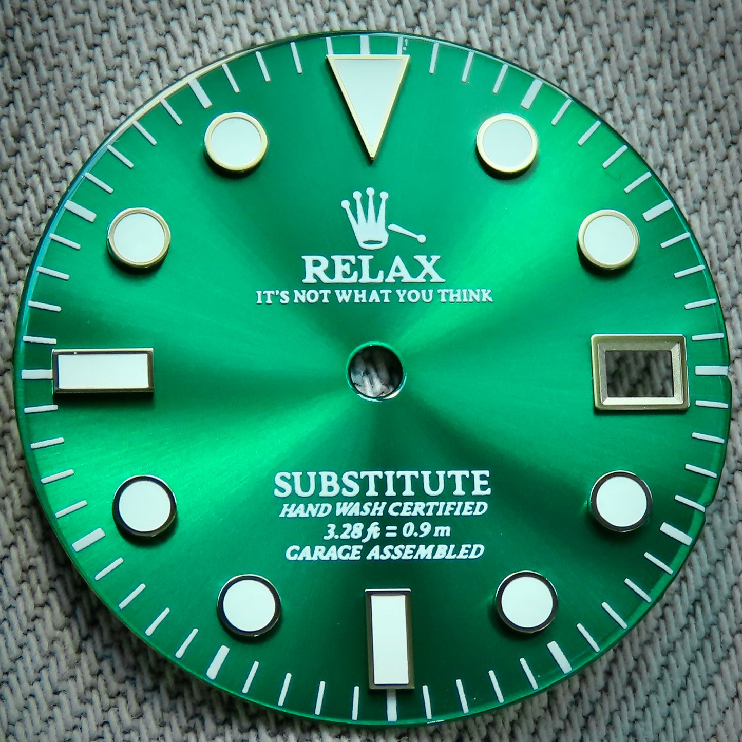 Dial Maker - Green Enamel Relax Dial