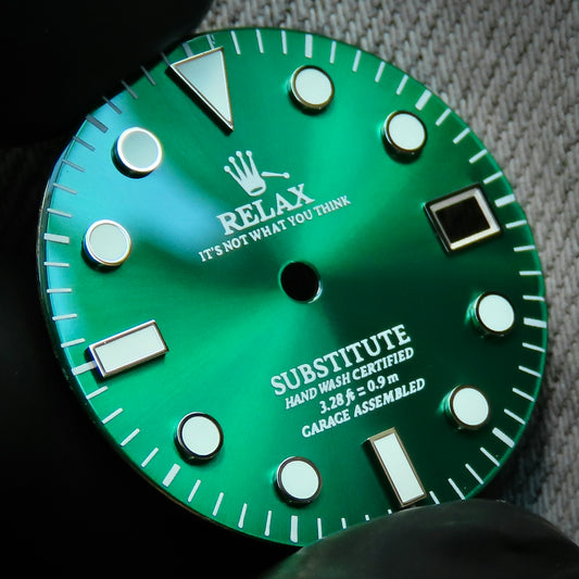 Dial Maker - Green Enamel Relax Dial