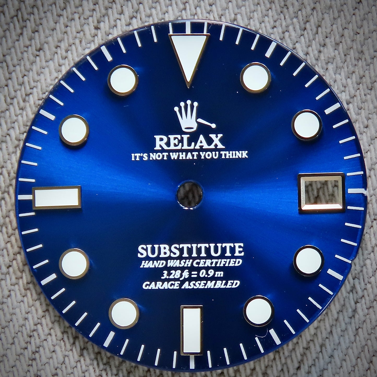Dial Maker - Blue Enamel Relax Dial