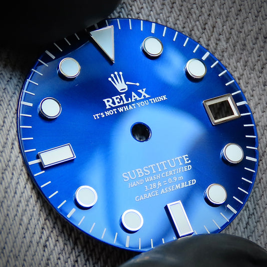 Dial Maker - Blue Enamel Relax Dial