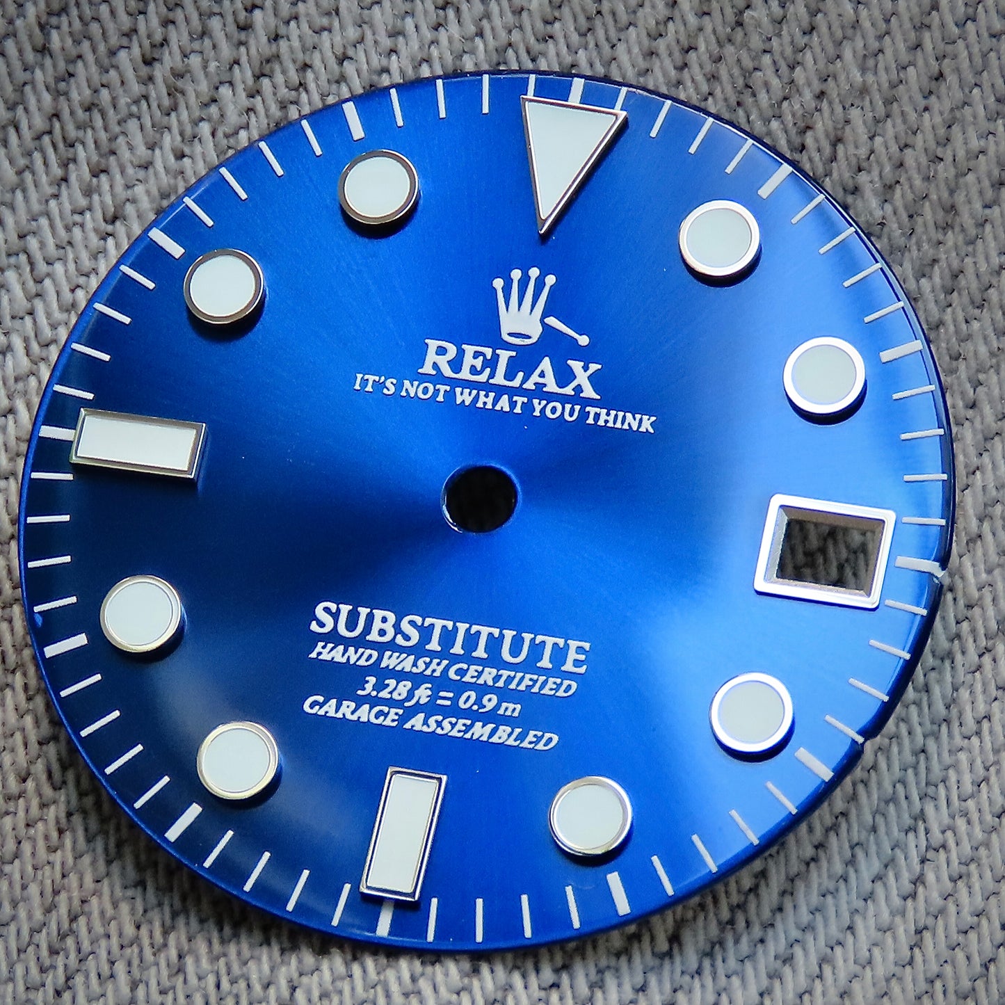 Dial Maker - Blue Enamel Relax Dial