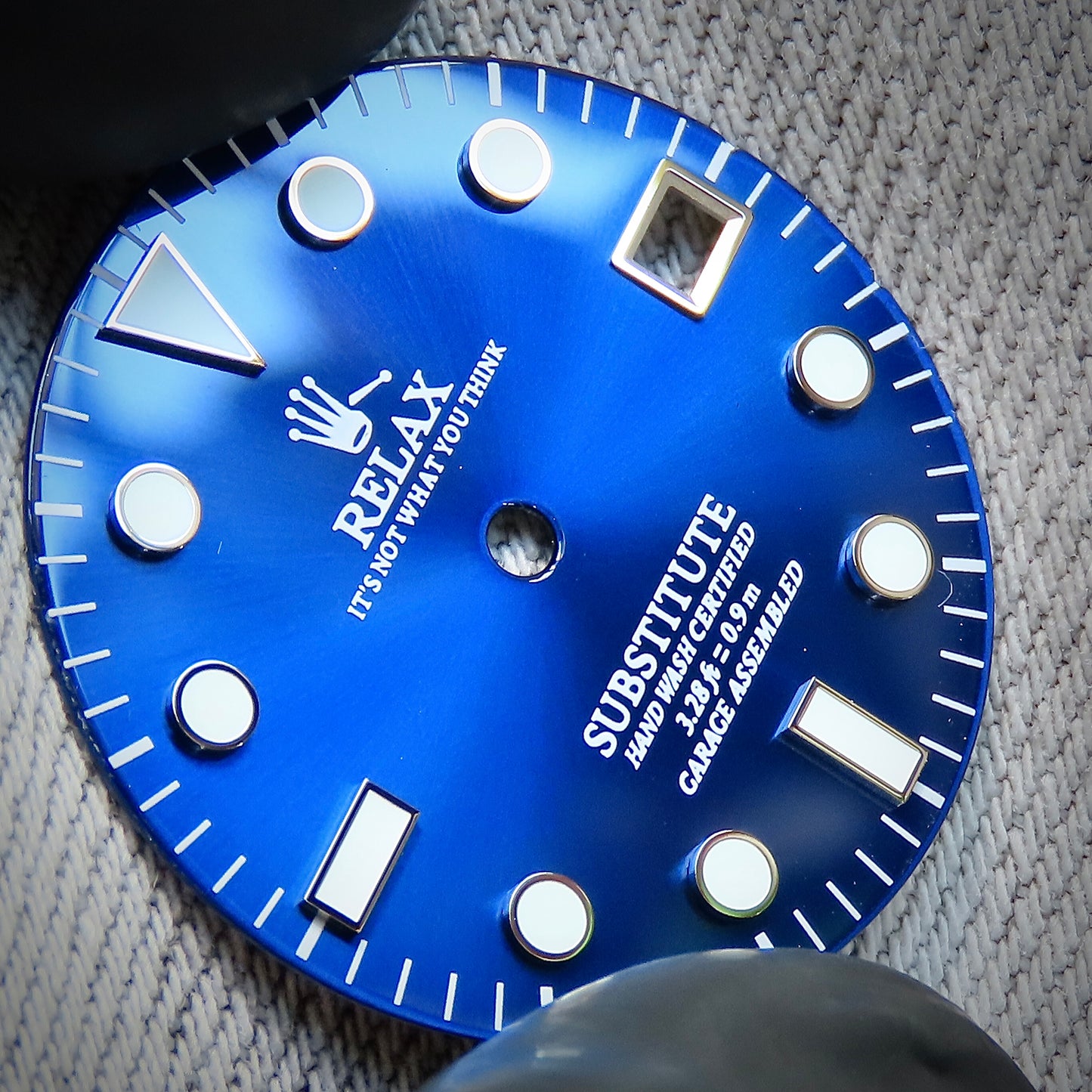 Dial Maker - Blue Enamel Relax Dial