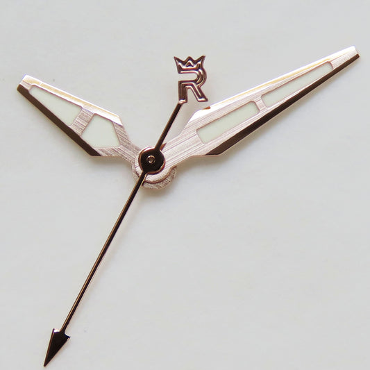 Dial Maker - For 2824 Hands with "Swiss Super Luminova" lume ROSE GOLD