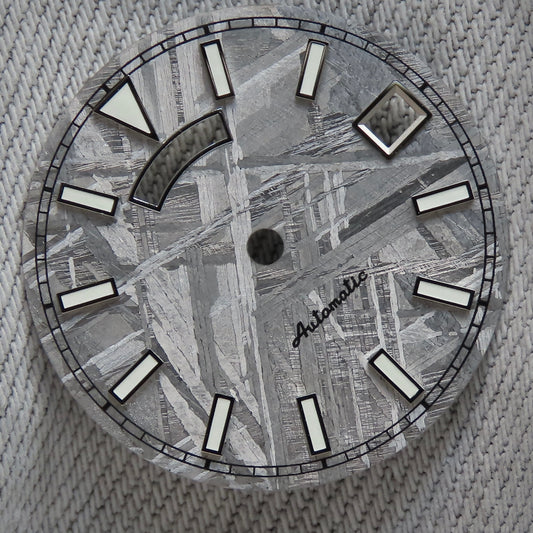 Dial maker - Natural Meteorite Dial For NH36 Movement BGW9 Lume