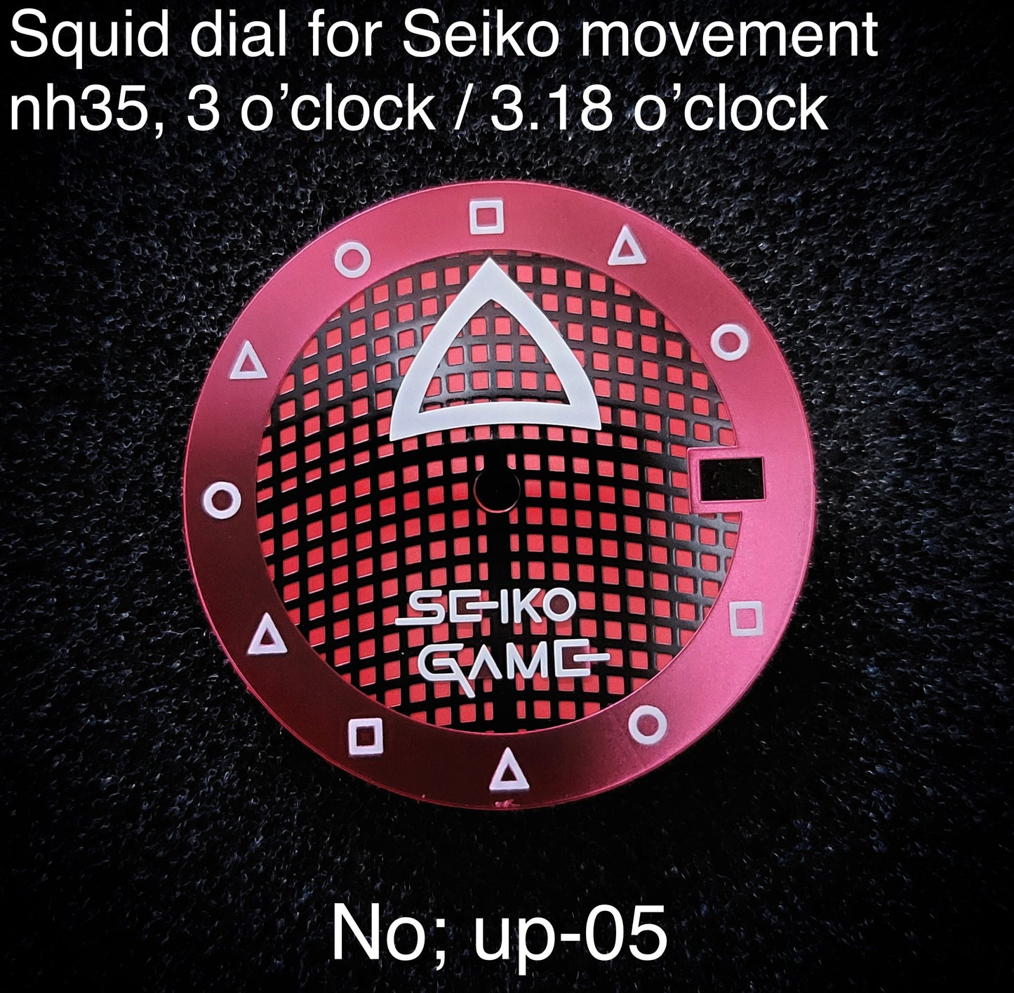 Dial maker - Squid Game Dial For Seiko Mod , BGW9 Lume
