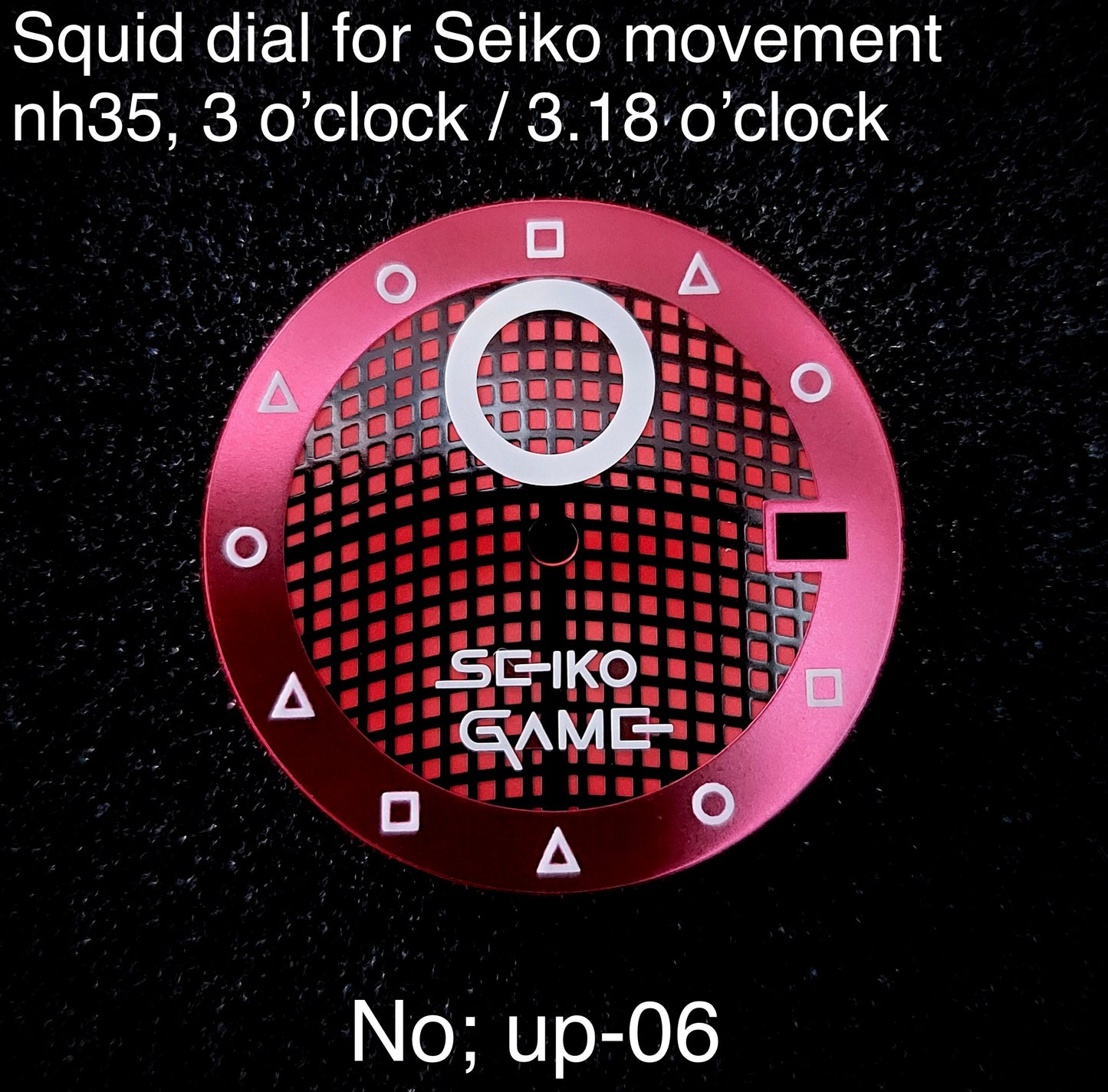 Dial maker - Squid Game Dial For Seiko Mod , BGW9 Lume