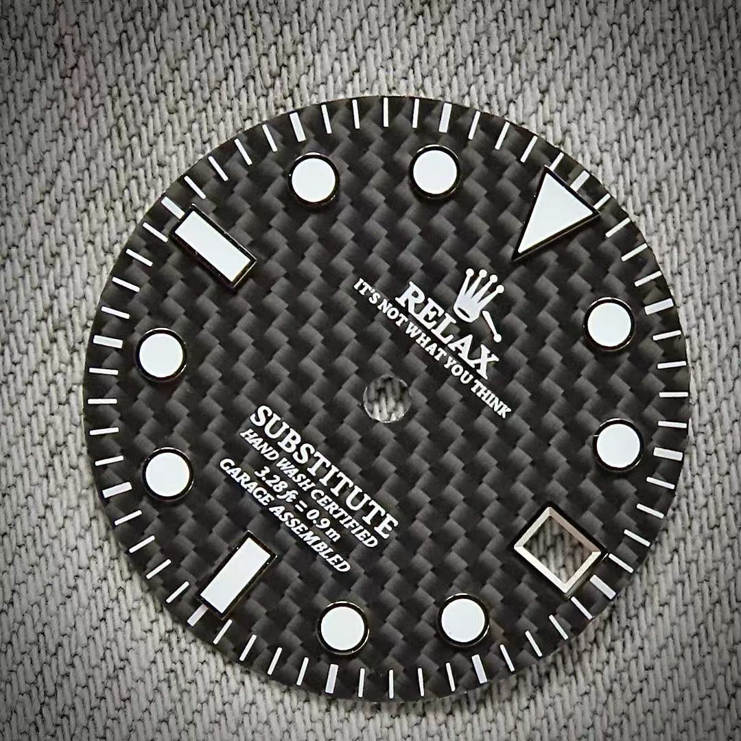 Dial Maker - Black Carbon Fibre Relax Dial