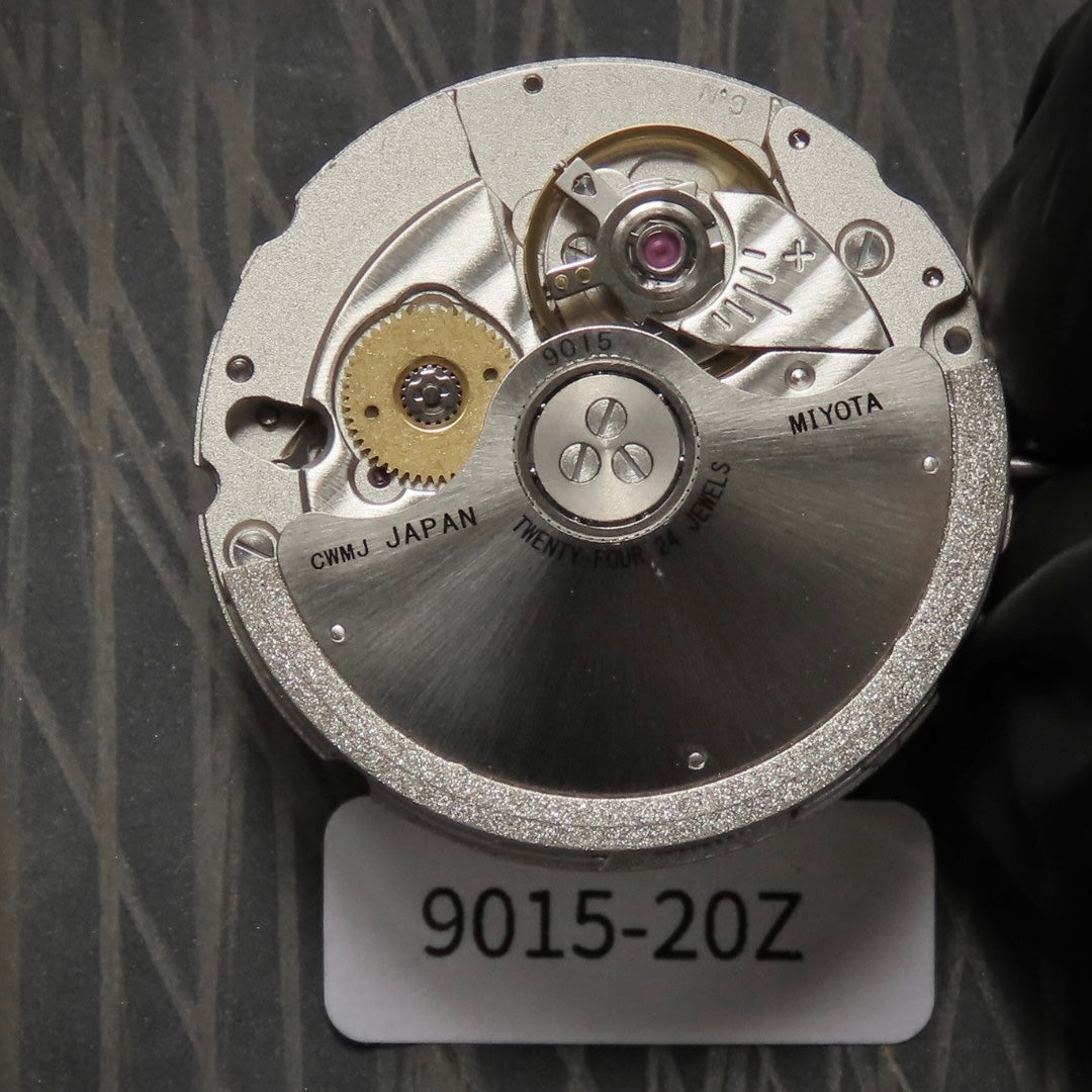 Miyota 9015 ultra-thin premium Automatic Movement (silver color)Black date wheel