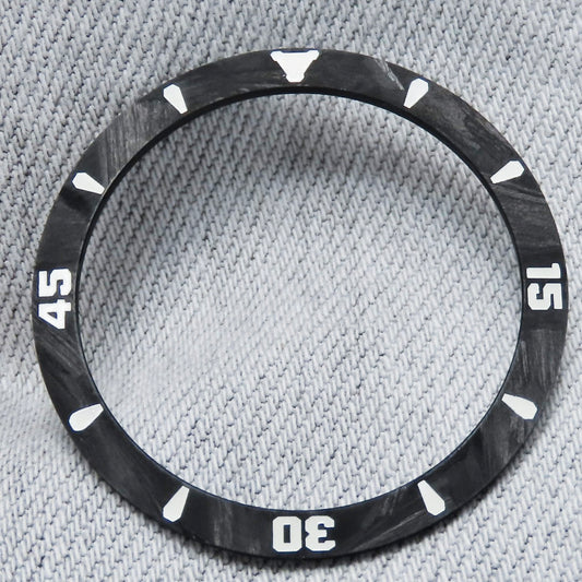 Dial Maker - Sloped Forge Carbon Bezel Insert for Seiko MOD