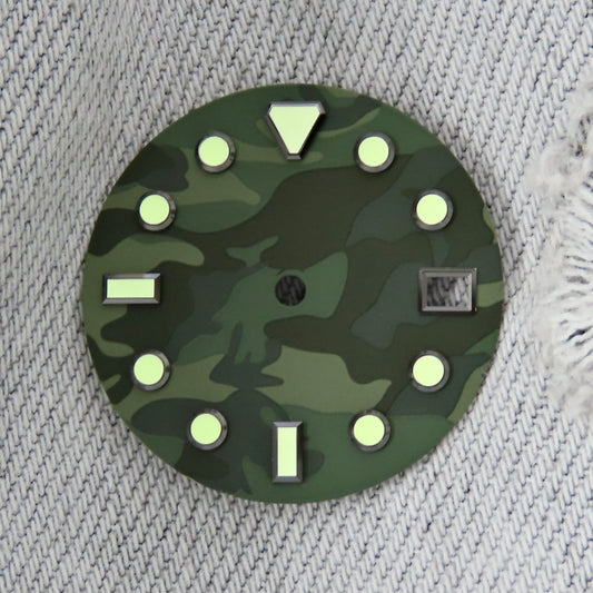 Dial Maker - Green Camou Dial for seiko mod