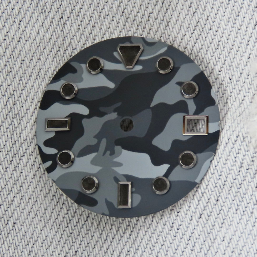 Dial Maker - Black Camou Dial for seiko mod