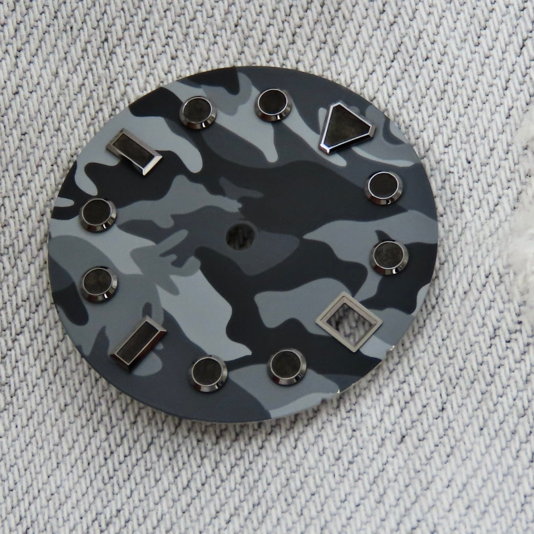 Dial Maker - Black Camou Dial for seiko mod