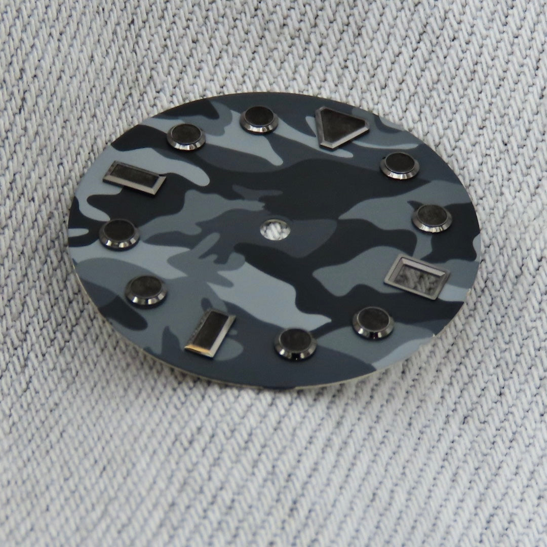 Dial Maker - Black Camou Dial for seiko mod
