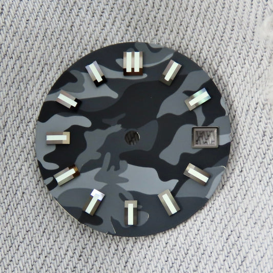 Dial Maker - Black Camou Dial for seiko mod