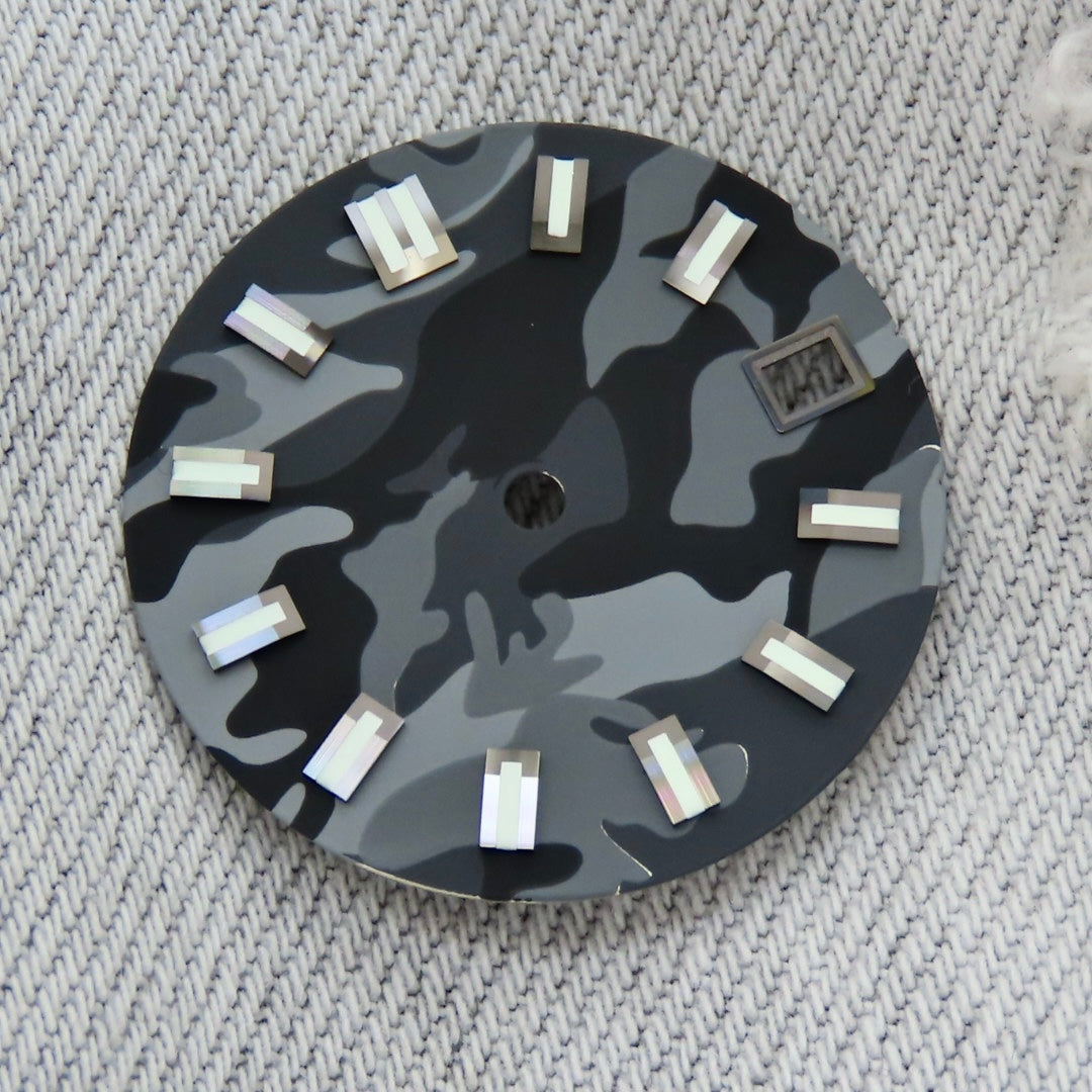 Dial Maker - Black Camou Dial for seiko mod