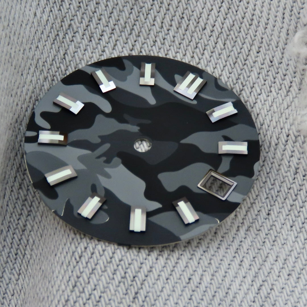 Dial Maker - Black Camou Dial for seiko mod