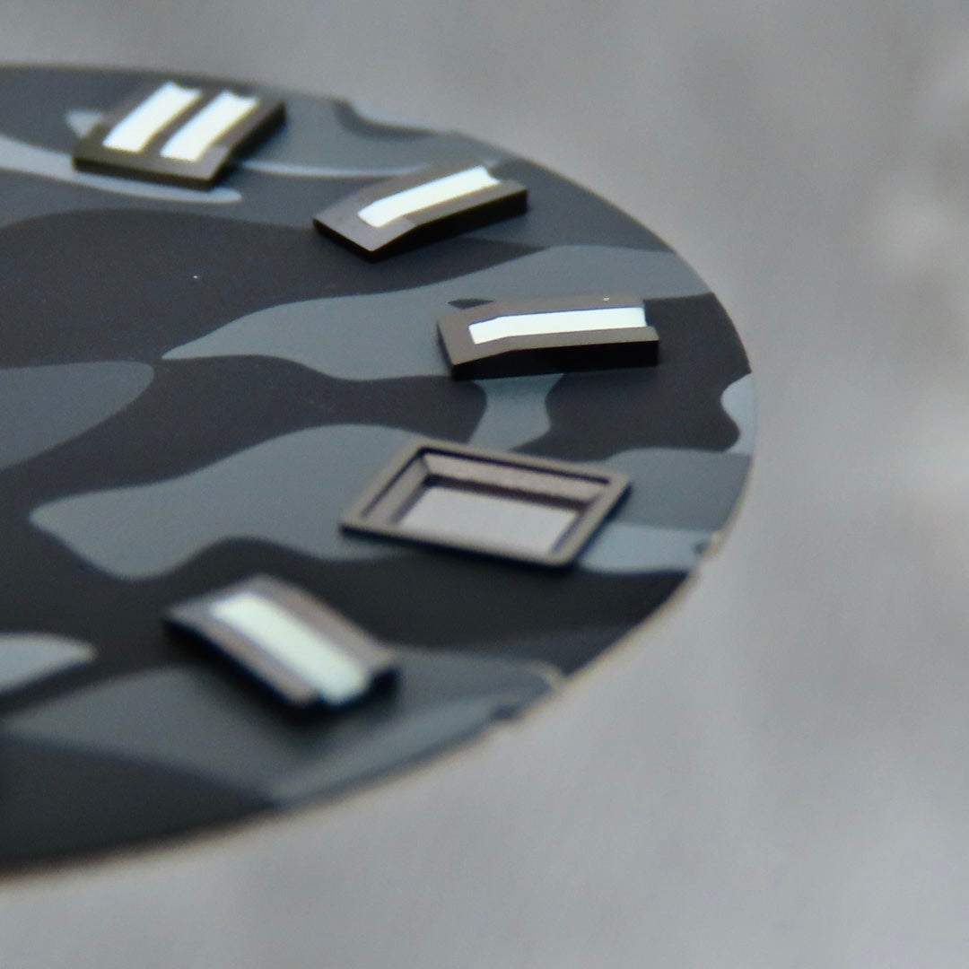 Dial Maker - Black Camou Dial for seiko mod