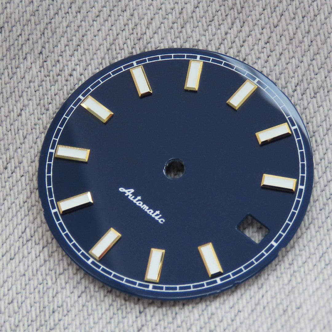 Dial maker - Dark Blue Enamel Dial for Seiko mod
