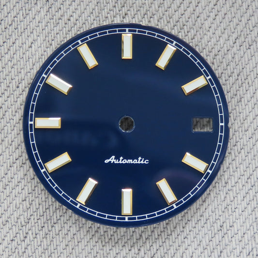 Dial maker - Dark Blue Enamel Dial for Seiko mod