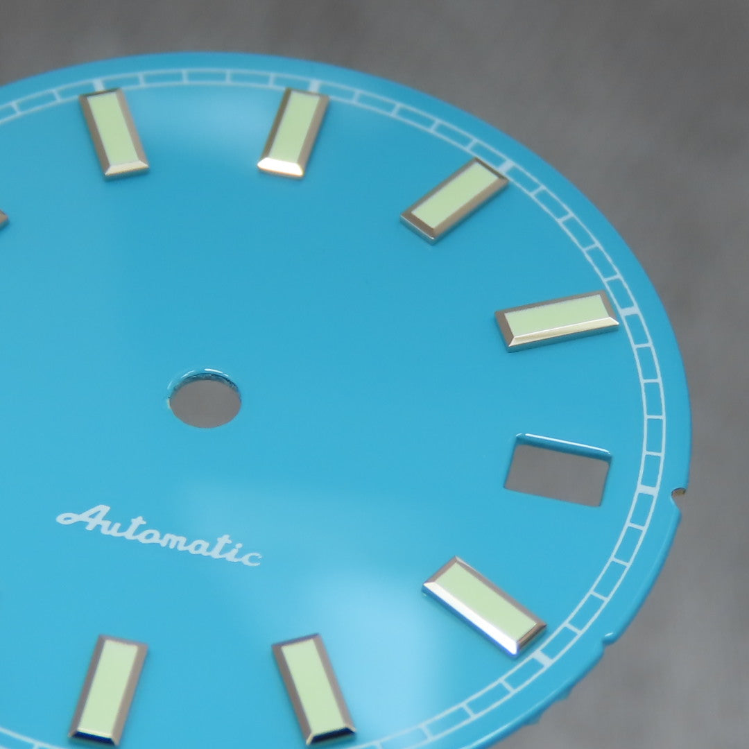 Dial maker - Sky Blue Enamel Dial for Seiko mod