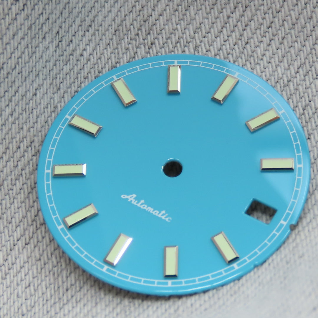Dial maker - Sky Blue Enamel Dial for Seiko mod