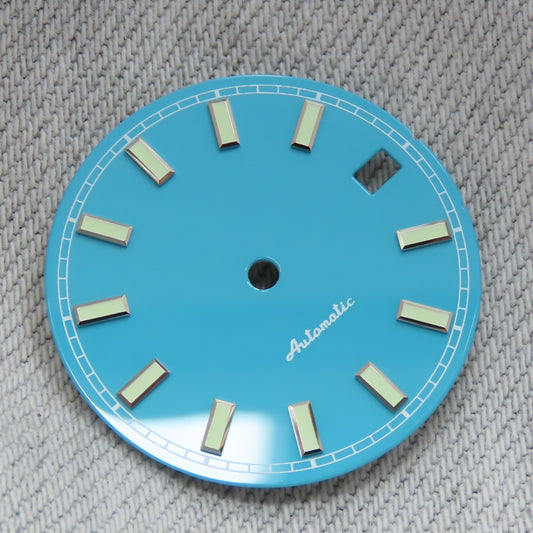 Dial maker - Sky Blue Enamel Dial for Seiko mod