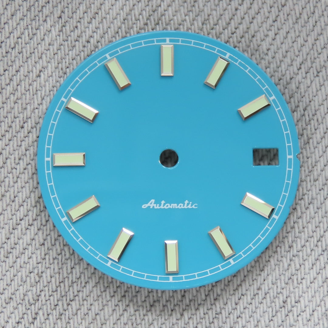 Dial maker - Sky Blue Enamel Dial for Seiko mod